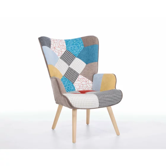 Fotoliu Angel Patchwork, 69x75x96 cm, Stofa Tip Patchwork picture - 4