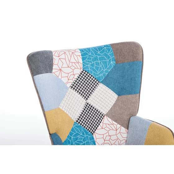 Fotoliu Angel Patchwork, 69x75x96 cm, Stofa Tip Patchwork picture - 6