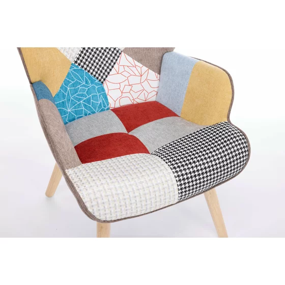 Fotoliu Angel Patchwork, 69x75x96 cm, Stofa Tip Patchwork picture - 7