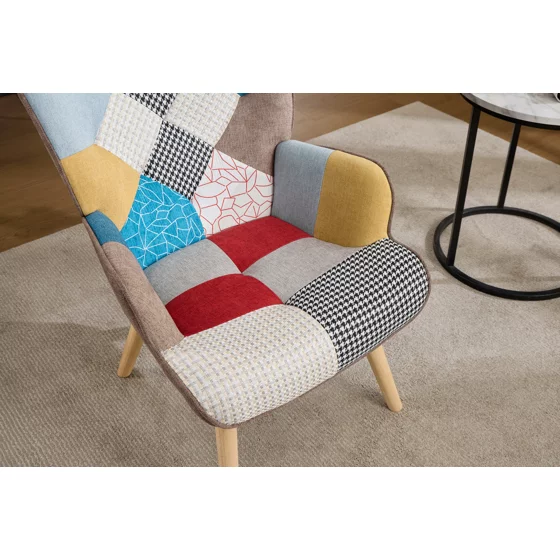 Fotoliu Angel Patchwork, 69x75x96 cm, Stofa Tip Patchwork picture - 20