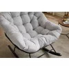 Fotoliu Balansoar Lilia, 90x102x89 h cm, Stofa Gri picture - 9