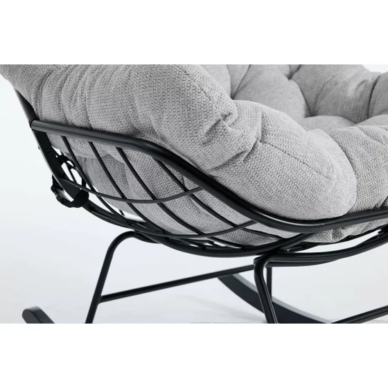 Fotoliu Balansoar Lilia, 90x102x89 h cm, Stofa Gri picture - 20