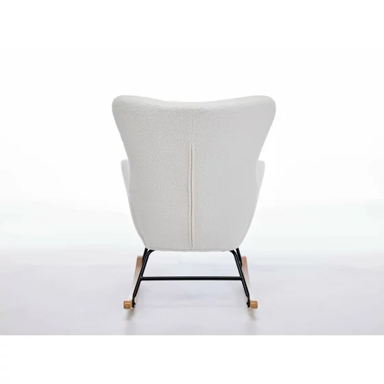 Fotoliu Balansoar Molma, 67x85x93 cm, Stofa Boucle, Beige picture - 9