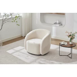 Fotoliu Chill, 72x77x69 h cm, Stofa Boucle Crem