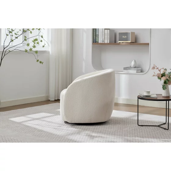 Fotoliu Chill, 72x77x69 h cm, Stofa Boucle Crem picture - 3