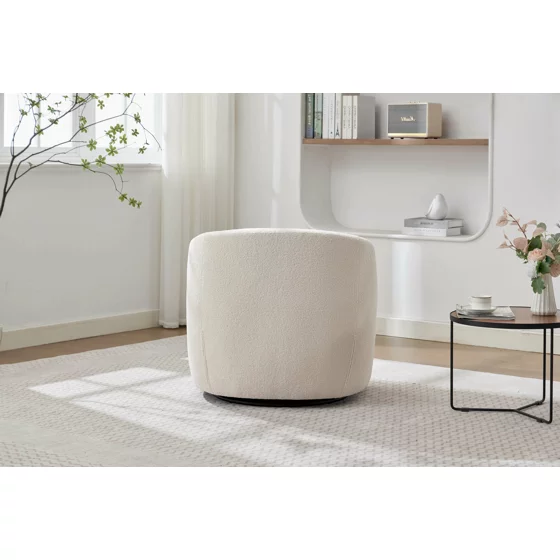 Fotoliu Chill, 72x77x69 h cm, Stofa Boucle Crem picture - 4