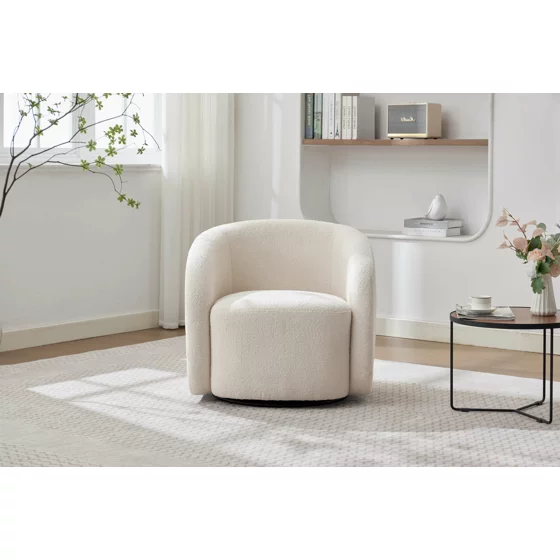 Fotoliu Chill, 72x77x69 h cm, Stofa Boucle Crem picture - 6