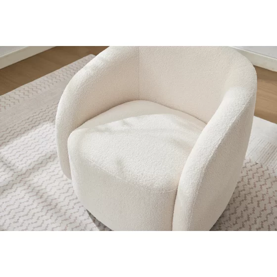 Fotoliu Chill, 72x77x69 h cm, Stofa Boucle Crem picture - 7