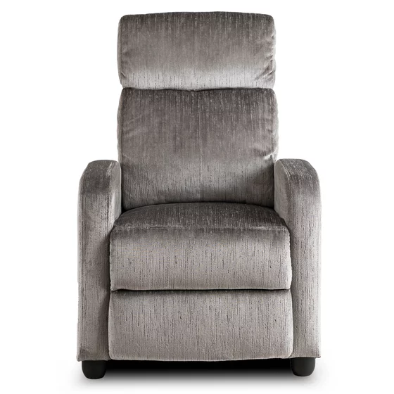 Fotoliu Cu Recliner Dharma, 68x78-155x100 cm, Catifea Gri picture - 10