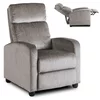 Fotoliu Cu Recliner Dharma, 68x78-155x100 cm, Catifea Gri picture - 2