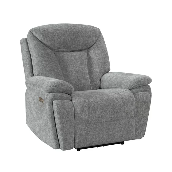 Fotoliu cu Recliner Electric SNUG, 107x96x106 cm Stofa, Gri picture - 1