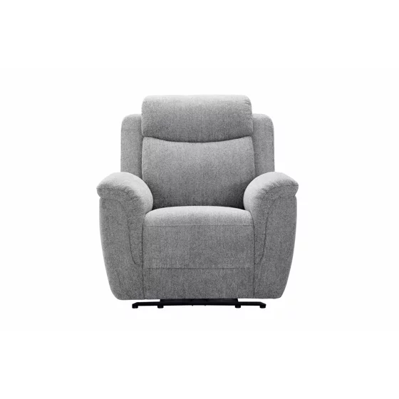 Fotoliu Cu Recliner Gregory, Actionare Electrica, 97x95x102 h cm, Stofa Gri picture - 2
