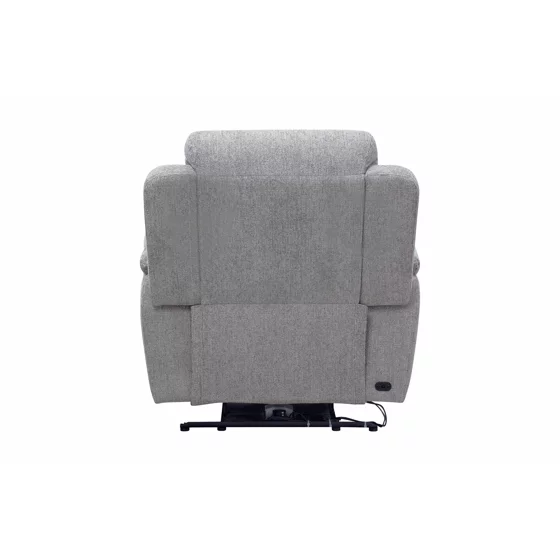 Fotoliu Cu Recliner Gregory, Actionare Electrica, 97x95x102 h cm, Stofa Gri picture - 4