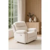 Fotoliu Cu Recliner Luvia, Actionare Electrica, 91x91x100 h cm, Stofa Beige Deschis picture - 1