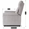 Fotoliu Cu Recliner Sakura, 73x85-136-160x105 cm, Stofa Raiata, Gri picture - 3