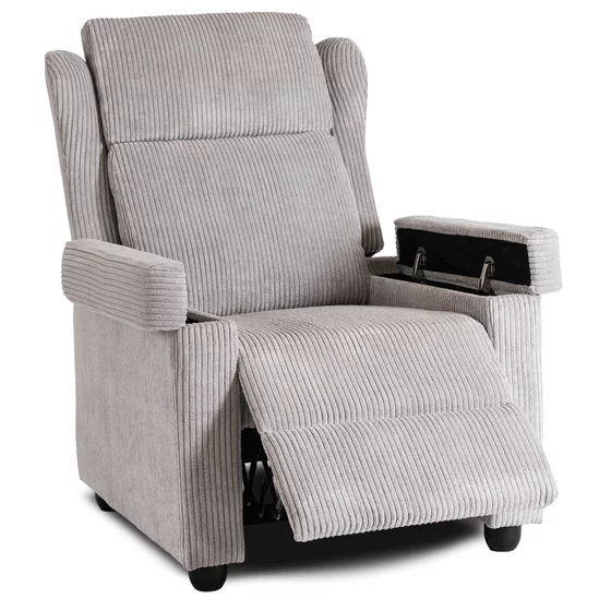 Fotoliu Cu Recliner Sakura, 73x85-136-160x105 cm, Stofa Raiata, Gri picture - 7