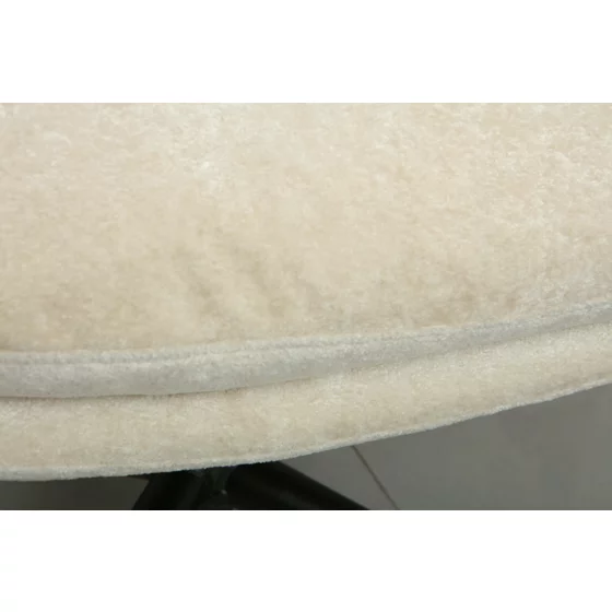 Fotoliu cu Taburet Argos, 83x93x102 h cm, Stofa Crem picture - 4