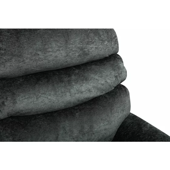Fotoliu cu Taburet Argos, 83x93x102 h cm, Stofa Gri picture - 6
