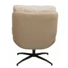 Fotoliu cu Taburet Hava, 83x93x99 h cm, Stofa Beige picture - 3