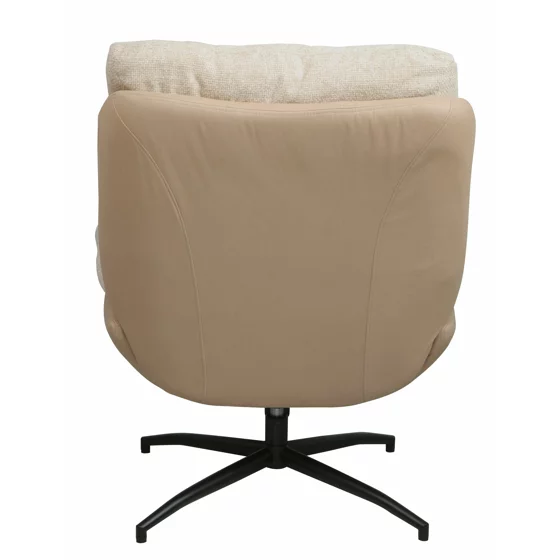 Fotoliu cu Taburet Hava, 83x93x99 h cm, Stofa Beige picture - 3