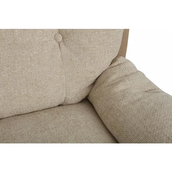 Fotoliu cu Taburet Hava, 83x93x99 h cm, Stofa Beige picture - 7