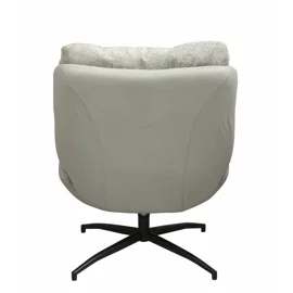 Fotoliu cu Taburet Hava, 83x93x99 h cm, Stofa, Gri