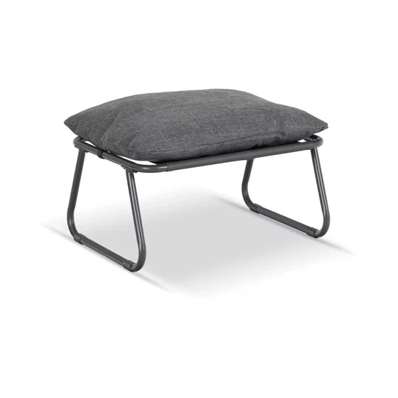 Fotoliu de Gradina cu Taburet Kamfo, 105x60x90 h cm, Structura Metalica, Gri picture - 6
