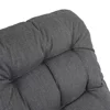 Fotoliu de Gradina cu Taburet Kamfo, 105x60x90 h cm, Structura Metalica, Gri picture - 7