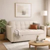 Fotoliu Dublu Extensibil Astana 2, 164x103x82 h cm, Stofa, Beige picture - 9