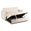 Fotoliu Dublu Extensibil Astana 2, 164x103x82 h cm, Stofa, Beige picture - 2