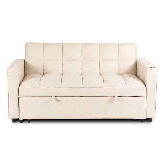 Fotoliu Dublu Extensibil Astana 2, 164x103x82 h cm, Stofa, Beige picture - 4