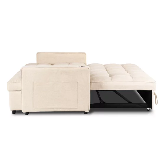 Fotoliu Dublu Extensibil Astana 2, 164x103x82 h cm, Stofa, Beige picture - 7