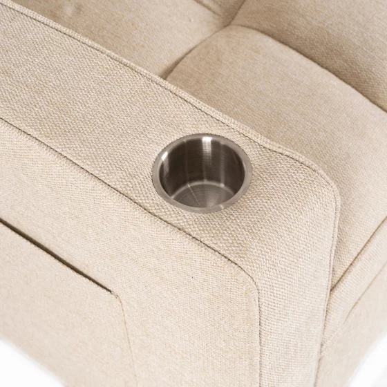 Fotoliu Dublu Extensibil Astana 2, 164x103x82 h cm, Stofa, Beige picture - 8