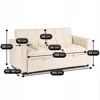 Fotoliu Dublu Extensibil Astana 2, 164x103x82 h cm, Stofa, Beige picture - 10