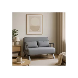 Fotoliu Dublu Extensibil Bamako 2, 105.5x72-185x83 cm, Stofa, Gri