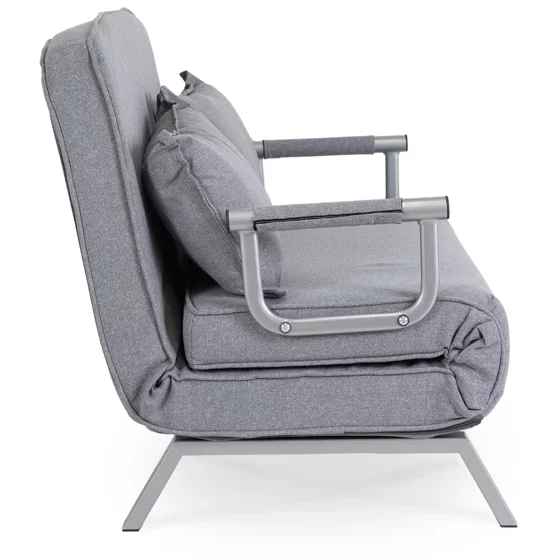 Fotoliu Dublu Extensibil Bamako 2, 105.5x72-185x83 cm, Stofa, Gri picture - 3