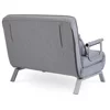 Fotoliu Dublu Extensibil Bamako 2, 105.5x72-185x83 cm, Stofa, Gri picture - 4