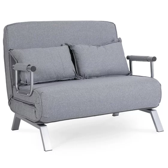 Fotoliu Dublu Extensibil Bamako 2, 105.5x72-185x83 cm, Stofa, Gri picture - 10