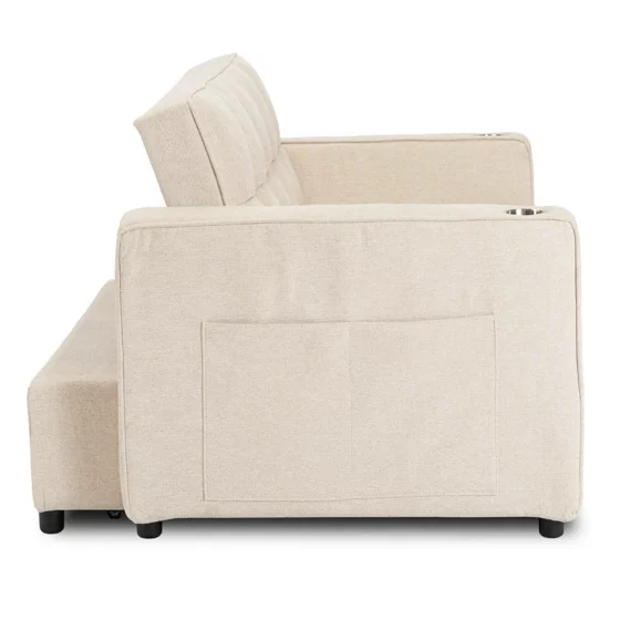 Fotoliu Dublu Extensibil Astana, 141x103x84 h cm, Stofa, Beige picture - 7