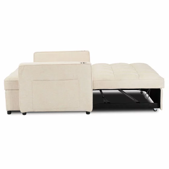 Fotoliu Dublu Extensibil Astana, 141x103x84 h cm, Stofa, Beige picture - 5