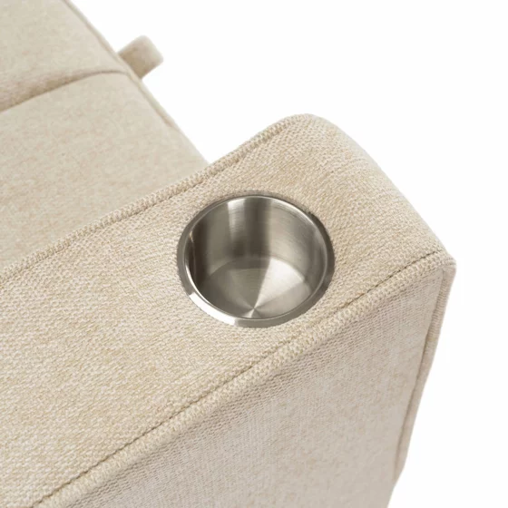 Fotoliu Dublu Extensibil Astana, 141x103x84 h cm, Stofa, Beige picture - 10