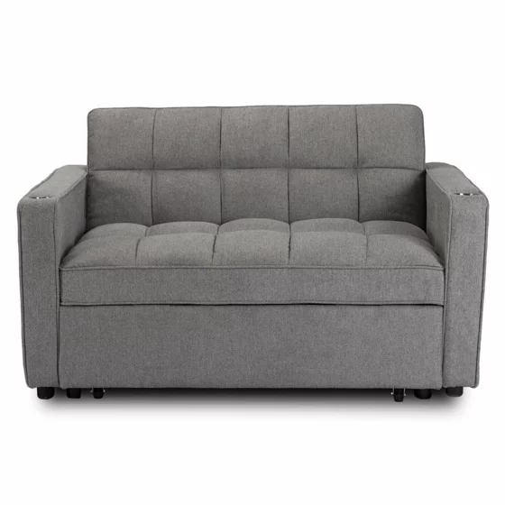 Fotoliu Dublu Extensibil Astana, 141x103x84 h cm, Stofa, Gri picture - 5