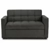 Fotoliu Dublu Extensibil Astana, 141x103x84 h cm, Stofa, Negru picture - 3
