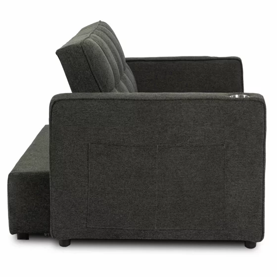 Fotoliu Dublu Extensibil Astana, 141x103x84 h cm, Stofa, Negru picture - 7