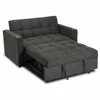 Fotoliu Dublu Extensibil Astana, 141x103x84 h cm, Stofa, Negru picture - 10