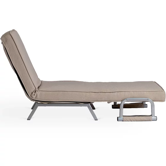 Fotoliu Extensibil Bamako, 63x72-183x83 cm, Stofa, Beige picture - 12