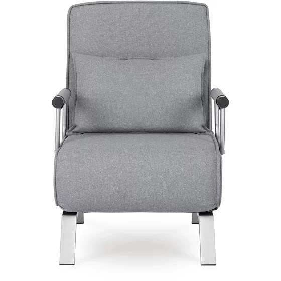 Fotoliu Extensibil Bamako, 63x72-183x83 cm, Stofa, Gri picture - 4