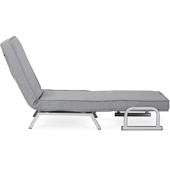 Fotoliu Extensibil Bamako, 63x72-183x83 cm, Stofa, Gri picture - 7