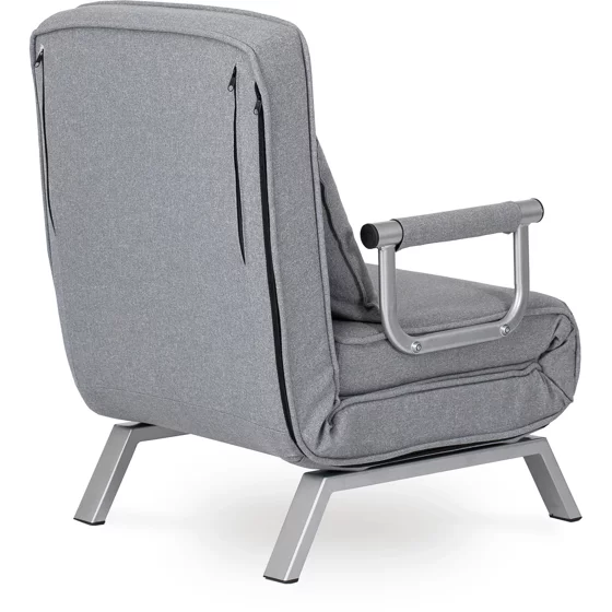 Fotoliu Extensibil Bamako, 63x72-183x83 cm, Stofa, Gri picture - 8