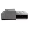 Fotoliu Extensibil Karole, 120x100-193x87 h cm, Stofa, Gri picture - 2